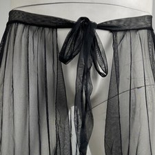 Men Lingerie Skirt Sarong Nightdress Gay Clubwear Party Sheer Bathrobe Wrap