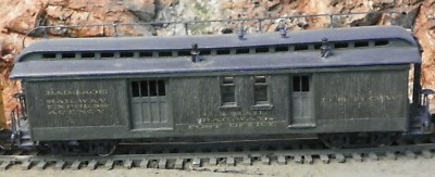 HOn3 D&RGW #62 Railway PO & Express Baggage Car Kit, laser cut wood MRGS #3062