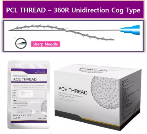 ACE PCL Thds Lift /FACE/ Made in Korea - 360R Unidirection Cog / Sharp (40pcs)
