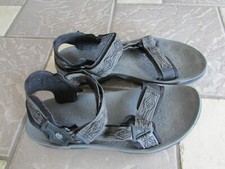 TEVA GRAY PRINT SPORT SANDALS MENS 13 HIKING TRAIL F100048