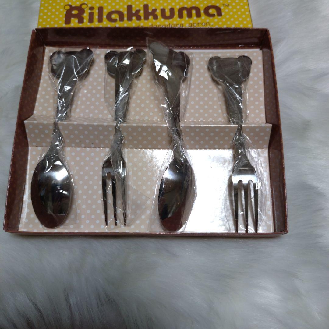 Rilakkuma Cutlery Set Spoon Fork San-X Cute Tableware Japan
