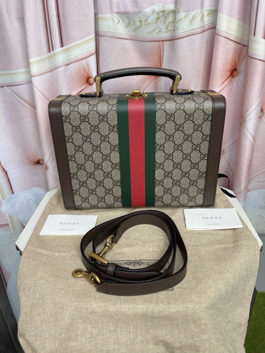 Gucci GG Supreme Savoy Beauty/ BriefCase Bag Brand New! STUNNING