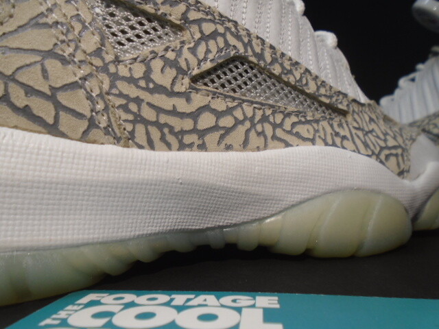 2003 NIKE AIR JORDAN XI 11 RETRO LOW IE WHITE CEMENT GREY COBALT