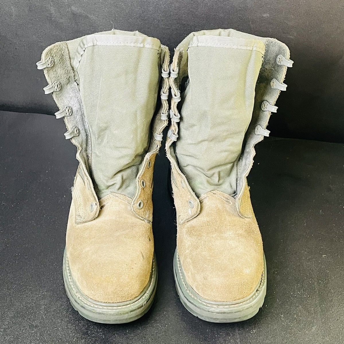 Sage Green Steel Toe Combat Boots Vibram Sole Men\'s Size 10 UFCW Vibram Mondo PT Green Sage Suede Size 13 Military Steel  main image 4