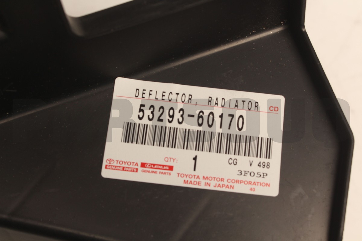 5329360170 Genuine Toyota DEFLECTOR RADIATOR 53293-60170 | eBay