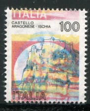 Castelli Lire 100 varieties red and yellow strongly moved down