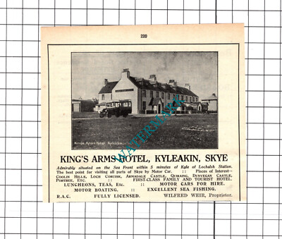 King's Arms Hotel Kyleakin Skye Wilfred Weir kleine Anzeige - 1939 Schnitt