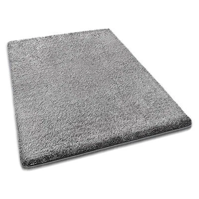 Shaggyteppich Hochflor Teppich Langflor Teppich Shaggy Teppich Grau 4 Größen - Bild 1 von 4