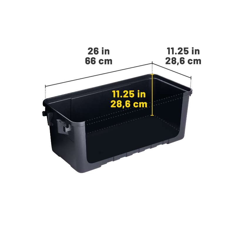 Plano Sportsman's Trunk, Black, 68Quart Lockable Plastic Storage Box