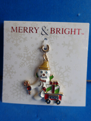 2020 MR BINGLE PULLING CART PENDANT OR CHARM- NEW ORLEANS SNOWMAN- DILLARD EXCLU