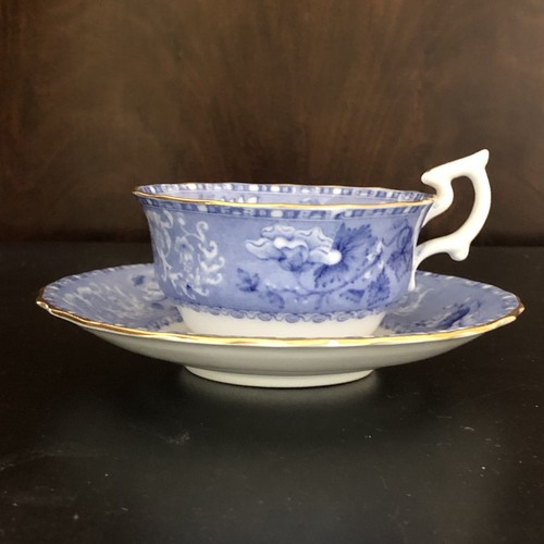 Spode Camilla Blue Cup & Saucer Gilded (10 available) - Picture 2 of 5