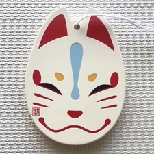 White Fox Toyokawa inari Omamori Ema Wish Comes True amulet Prosperity japan