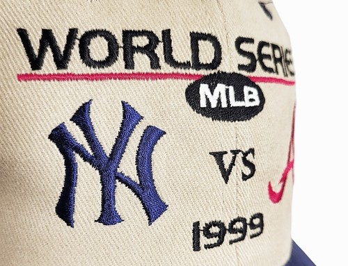 New York Yankees/Braves MLB Headmaster 1999 World Series Adjustable Cap/Mütze - Bild 2 von 9