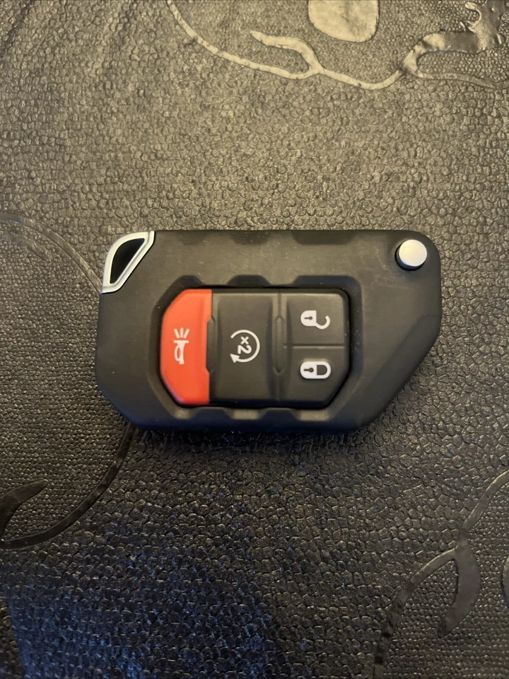 OEM 2018-2021 JEEP SUV WRANGLER GLADIATOR USADO INTELIGENTE ABATIBLE LLAVERO 4 botones. Usado Foto 2 de 4