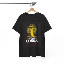 King Cobra Tshirt Premium Malt Liquor Beer Poster Retro Unisex Heavy Cotton Tee