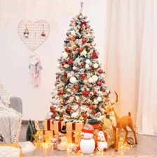 NNECW Artificial Christmas with LED Lights for Room Decoration