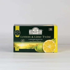 Ahmad Tea London  #Lemon And Lime Twist  Black Tea  #20 Tea Bags