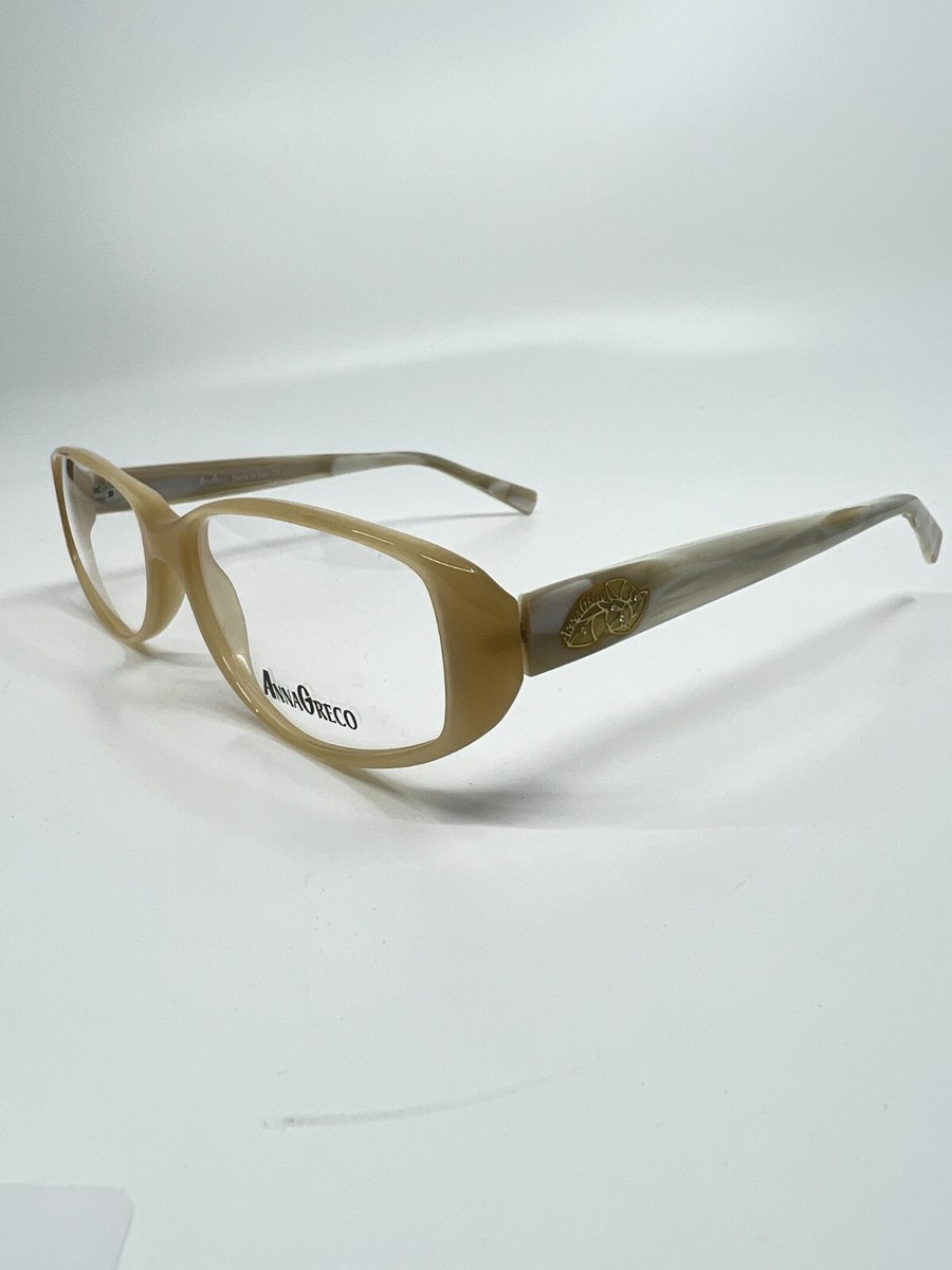 Anna Greco AG014 Tan Full Rim Italian Designer NWOT  display picture 1