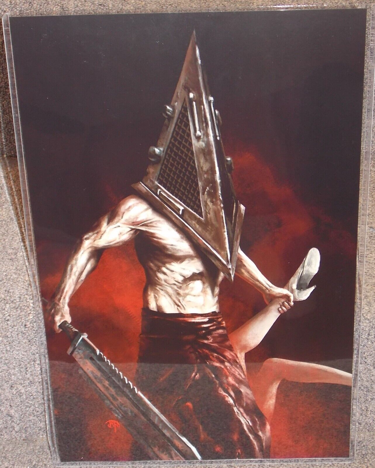 Pyramid Head Silent Hill Bust Sculpt With Mini Canvas -  Finland