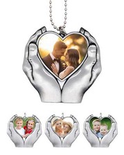 PERSONALISED Hand Pendant ANY PHOTO HEART Perfect ROMANTIC Gift Memory Keepsake