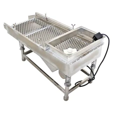 TECHTONGDA Full Stainless Steel Linear Vibrating Screen 12mm Single Layer Sieve