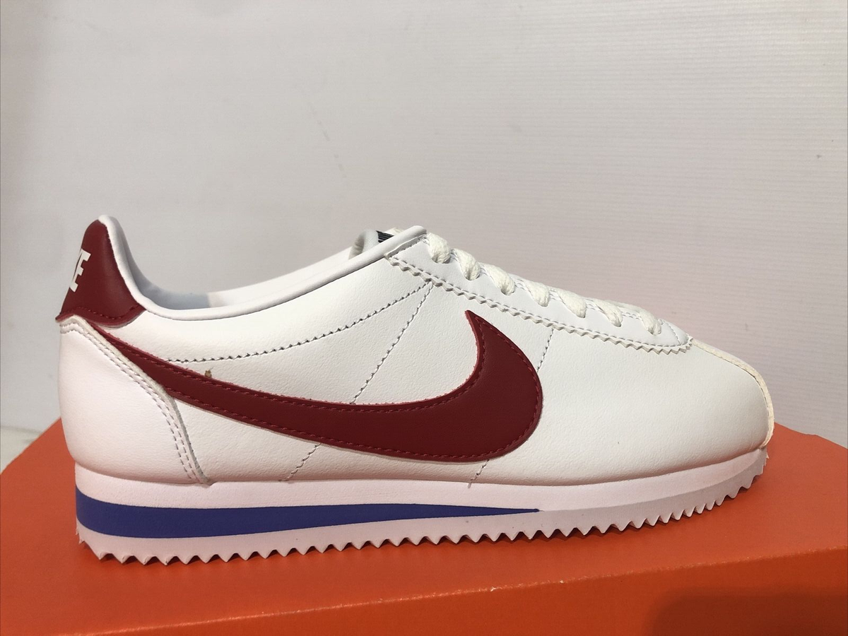 Size 6.5 - Nike Classic Cortez Leather White Red W for sale online