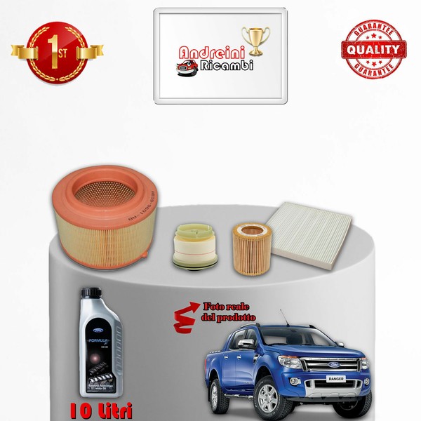Set Service 4 Filter Und ÖL GeräT Ranger 3.2 Tdci 147KW 200CV Von 2011--image