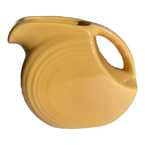 Fiesta Sunflower Yellow Juice  Pitcher 6” Disc Homer Laughlin USA