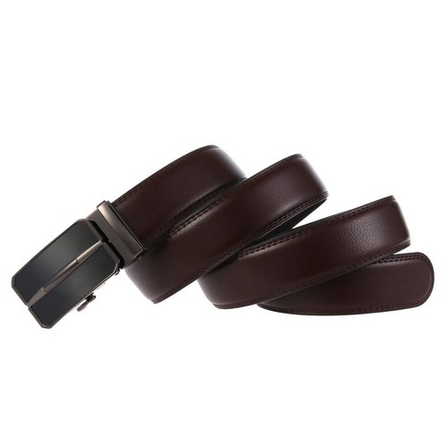 Genuine Leather Mens Ratchet Belt Belts For Men With Adjustable High-End Buckle - Bild 8 von 13