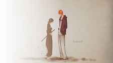 Anime bleach girls boys simple background kuchiki rukia Playmat Game Mat Desk