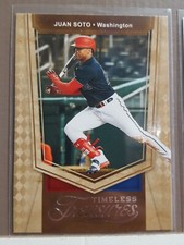 Juan Soto 2021 Chronicles Baseball Timeless Treasures card #17 Washington