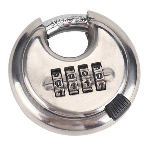 Heavy Duty Combination Padlock for Outdoor, Waterproof Disc Padlock with Code 4 - Picture 2 of 7