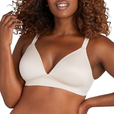 Bali XL Comfort Revolution Soft Touch Perfect TShirt Wirefree Bra Sandshell
