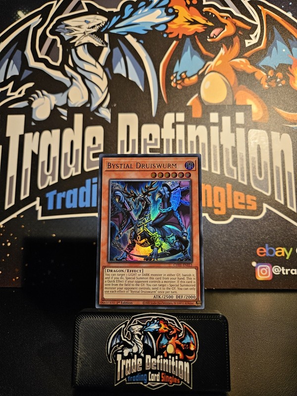 CH01-EN013 Bystial Druiswurm Ultra Rare 1st Edition YuGiOh