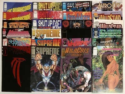 Image Comics Lot Of 24 Supreme Wildcats Cyberforce Violator Etc High Grade
