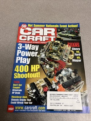 Car Craft/Nov/2003/three-way power play 400 HP shootout/50Th Anniversary /F15A