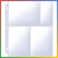 40 Pack 4x6 Photo Sleeves for 3 Ring Binder, Heavy Duty Plastic, 240 Pockets