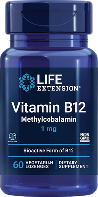 Life Extension Vitamin B12 Methylcobalamin, Nerve Health Supplement,... 