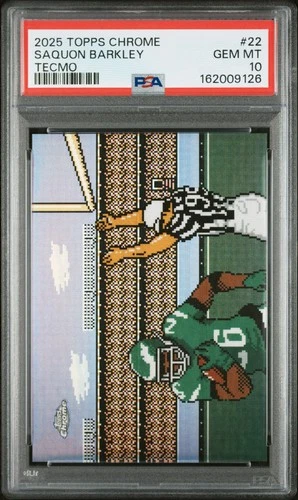 2025 Topps Chrome Saquon Barkley Base (PSA 10)