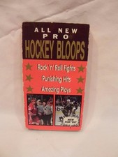 All New Pro Hockey Bloops VHS Tape from 1992