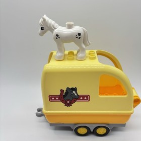 Lego Duplo Horse Trailer Yellow 10807 Replacement with pony and duplo figure