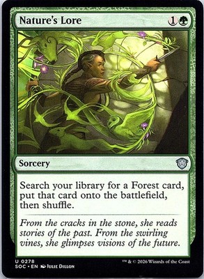 Nature's Lore 278 Commander: Secrets of Strixhaven Magic: The Gathering NM
