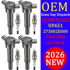 4x Ignition Coils Iridium Spark Plugs For 2012-2016 Hyundai Elantra 1.8L L4 US