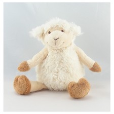 Doudou mouton blanc marron ENESCO - 12018