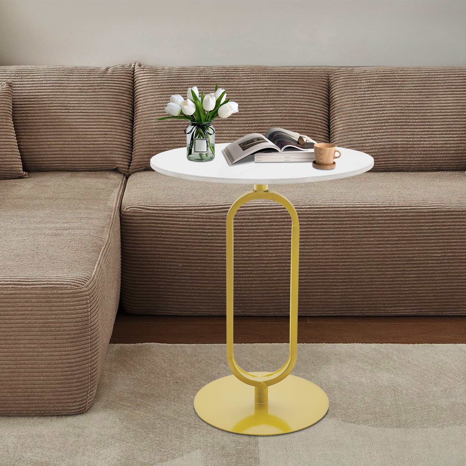 Side Table, Round Side Table, Modern Coffee Table for the living room bedroom