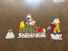 Carson Dellosa Vintage Bear With Sled Winter Bulletin Board Set 90s