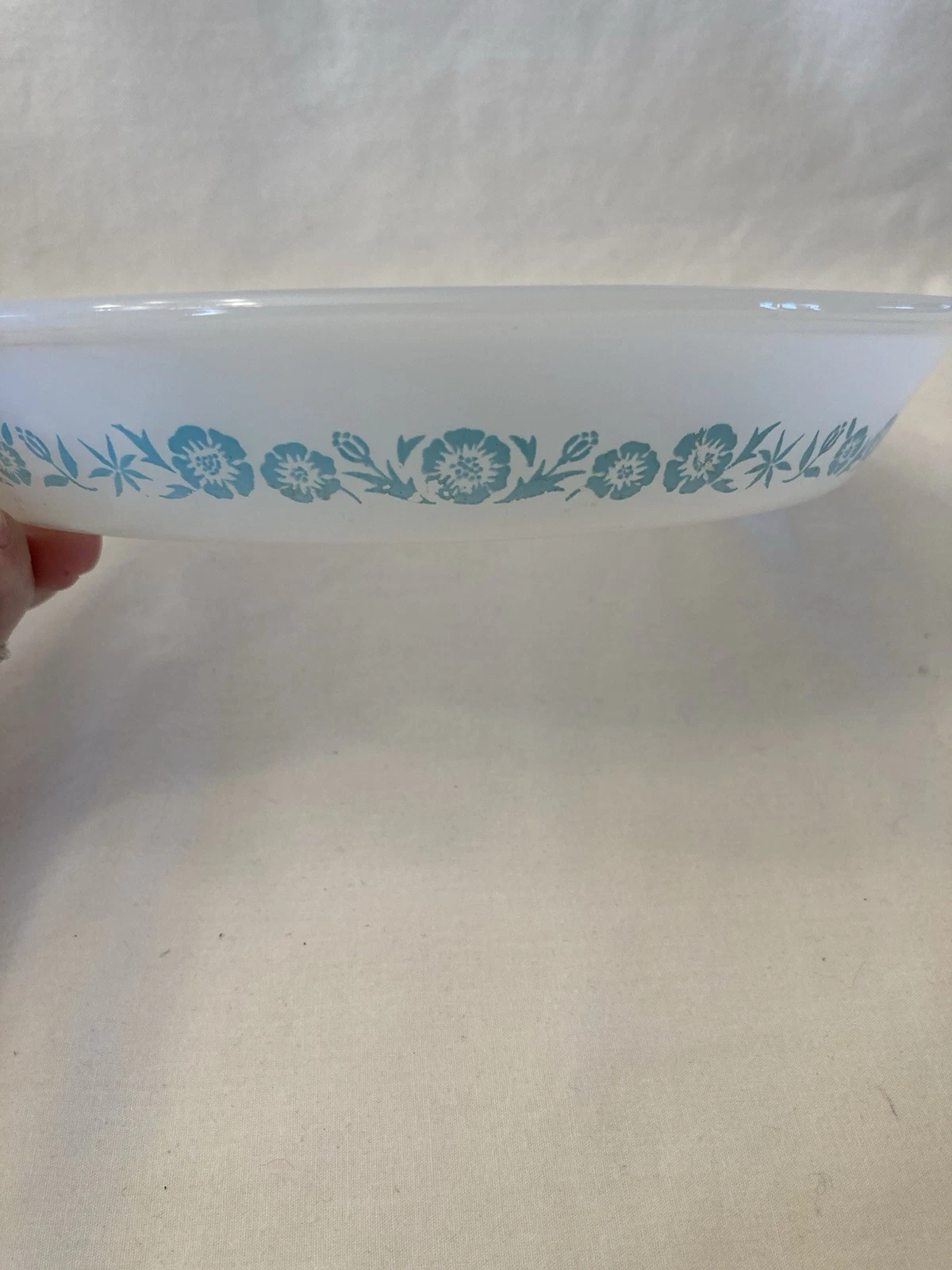 Vintage Maid Of Honor Light Blue Floral Pie Pan 9 Inches