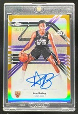 2025-26 Topps Chrome Next Stop Signature Gold Refractor Ace Bailey RC Auto /50