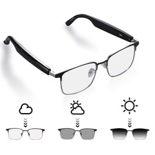 Smart Glasses for Men & Women with Photochromic Lenses, Bluetooth 5.3, Polari...