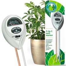Houseplant Health Meter – 3-in-1 Tool to Prevent Overwatering, Root Rot &
